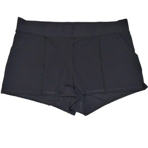 Free People Movement size M black knit pull on high rise athletic short shorts